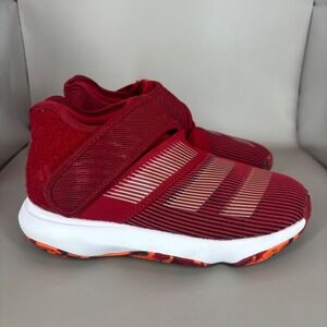 Adidas Harden Vol 3 Kids‎ Basketball Shoes Power Red Solar Orange Sz 1.5Y EH1924
